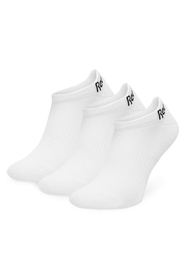 Reebok Zestaw 3 par niskich skarpet unisex R0356P-SS24 (3-pack) Biały. Kolor: biały