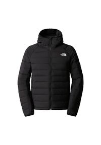 Kurtka turystyczna męska The North Face M Belleview Stretch Down Hoodie. Kolor: czarny. Sport: turystyka piesza