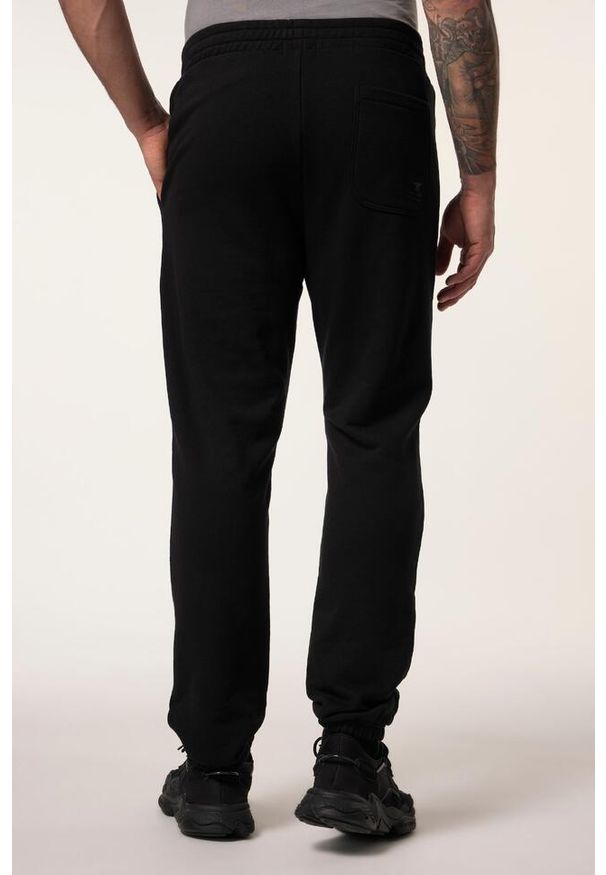 JAY-PI - Męskie Spodnie dresowe fitness Belly Fit prosty krój do rozm. 7XL. Kolekcja: plus size. Kolor: czarny. Materiał: materiał, poliester, bawełna. Długość: długie. Sport: fitness