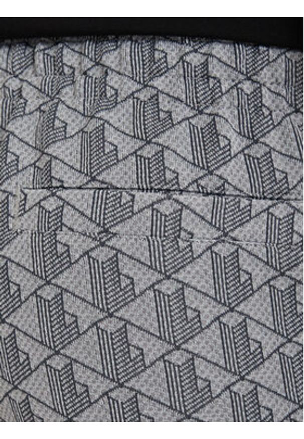 Lacoste Spodnie dresowe Paris Monogram XH1440 Szary Regular Fit. Kolor: szary. Materiał: bawełna