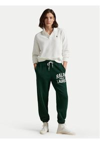 Polo Ralph Lauren Spodnie dresowe 211971758001 Zielony Tapered Fit. Kolor: zielony. Materiał: bawełna #5