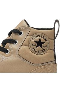 Converse Trampki Chuck Taylor All Star Berkshire Boot A04475C Beżowy. Kolor: beżowy. Materiał: skóra