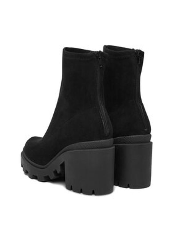 DeeZee Botki ZB362-2 Czarny. Kolor: czarny. Materiał: materiał