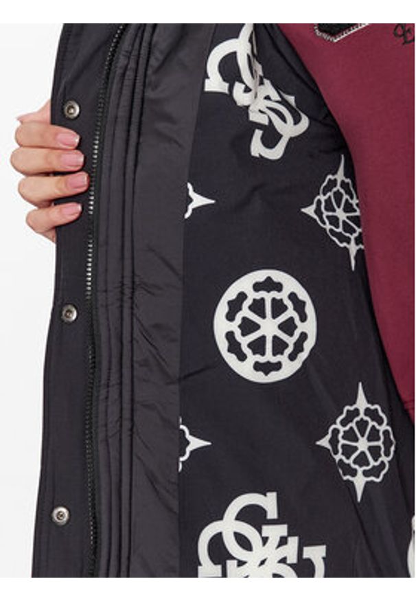 Guess Kurtka zimowa V3BL02 WFS82 Czarny Regular Fit. Kolor: czarny. Materiał: syntetyk. Sezon: zima