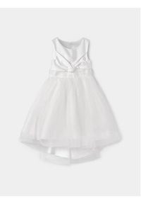 Abel & Lula Sukienka elegancka 5037 Biały Regular Fit. Kolor: biały. Materiał: syntetyk. Styl: elegancki #5