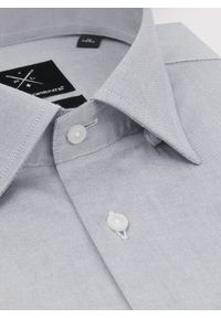 Pako Lorente - PAKO LORENTE – Gładka koszula męska w kolorze szarym. Kolor: szary, beżowy, niebieski, wielokolorowy. Materiał: bawełna. Długość rękawa: długi rękaw. Długość: długie. Wzór: gładki #9