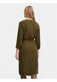 Fransa Sukienka koszulowa 20613327 Zielony Regular Fit. Kolor: zielony. Materiał: wiskoza. Typ sukienki: koszulowe #2