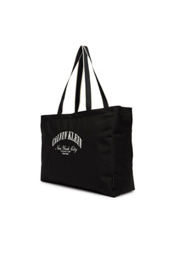Calvin Klein Torba Graphic Capsule Tote LV04D3348G Czarny. Kolor: czarny. Materiał: materiał