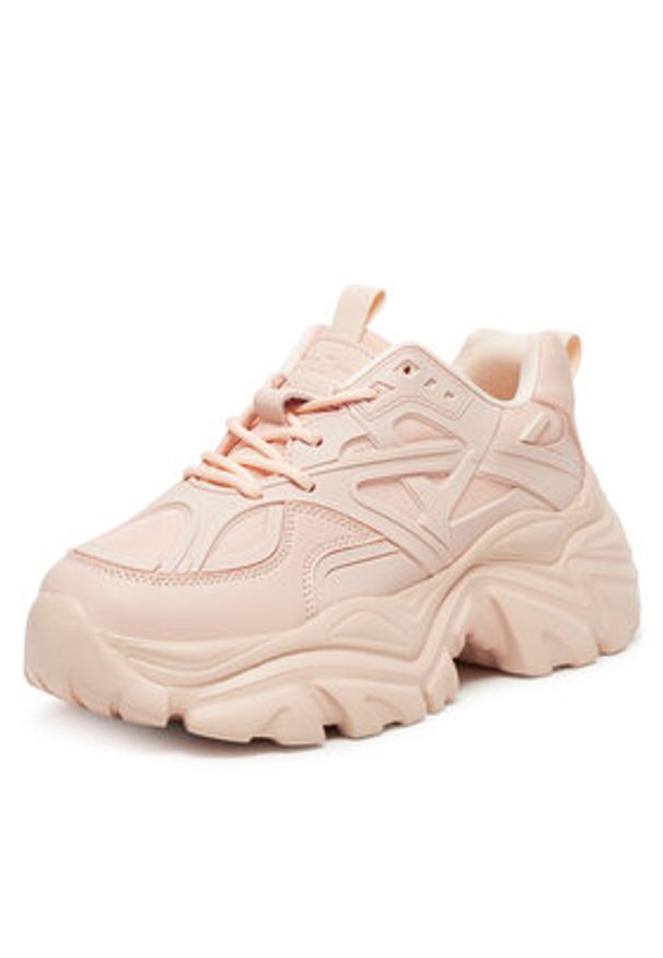 DeeZee Sneakersy AM25238 Różowy. Kolor: różowy. Materiał: skóra