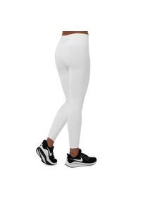 SIROKO - Legginsy sportowe ze średnim stanem Fitness Siroko Run. Kolor: biały. Materiał: nylon. Sport: fitness, bieganie