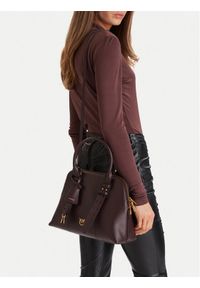 Pinko - PINKO Torebka Bowling Bag Medium AI 25-26 PLTT 105906 A0QO Bordowy. Kolor: czerwony. Materiał: skórzane #1