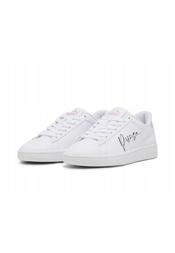 Puma - Buty na co dzień młodzieżowe PUMA SMASH 3.0L. Okazja: na co dzień. Kolor: biały. Materiał: skóra