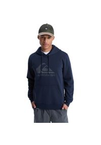 Quiksilver - Bluza z kapturem dla Mężczyzn COMP LOGO Czarny. Typ kołnierza: kaptur. Kolor: niebieski. Materiał: materiał, poliester, bawełna