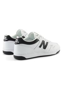 Buty unisex New Balance BB480LBK – białe. Okazja: na co dzień. Kolor: biały. Materiał: skóra, syntetyk, materiał, dresówka. Szerokość cholewki: normalna. Sport: turystyka piesza #3