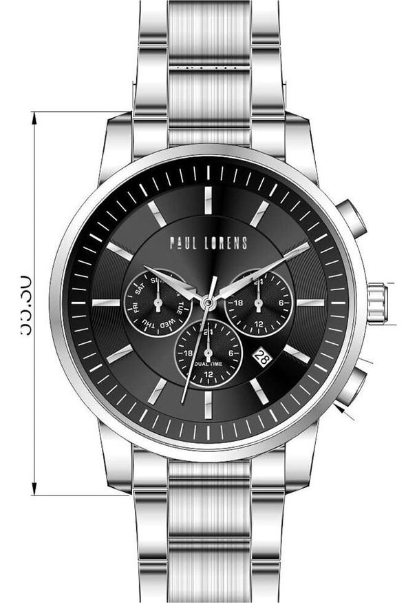 Paul Lorens - ZEGAREK MĘSKI PAUL LORENS - PL6647B-6C1 (zg372d) + BOX