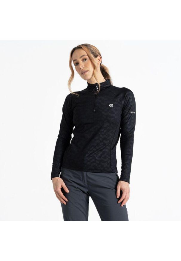 DARE 2B - Bluza turystyczna damska Divulge. Kolor: czarny. Materiał: elastan, poliester. Sport: turystyka piesza, narciarstwo