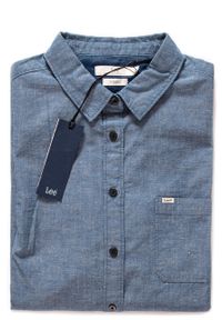 Lee - KOSZULA JEANSOWA DAMSKA LEE ONE POCKET SHIRT INDIGO L45QBMDK. Materiał: jeans