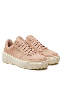skechers - Skechers Sneakersy 185110 NUDE Beżowy. Kolor: beżowy. Materiał: skóra