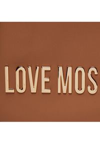 Love Moschino - LOVE MOSCHINO Plecak JC4197PP1IKD0201 Brązowy. Kolor: brązowy. Materiał: skóra