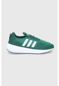 adidas Originals buty Swift Run 22 GZ3501 kolor zielony. Nosek buta: okrągły. Zapięcie: sznurówki. Kolor: zielony. Materiał: włókno, guma, materiał. Sport: bieganie #1