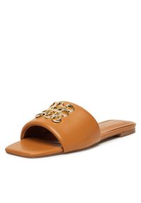Nine West Klapki SMRL393663-02 Beżowy. Kolor: beżowy. Materiał: syntetyk, materiał
