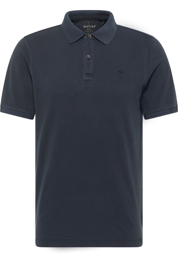 Męski T-Shirt Mustang Style Pablo PC Polo Dark Sapphire 1016297 4136. Typ kołnierza: polo