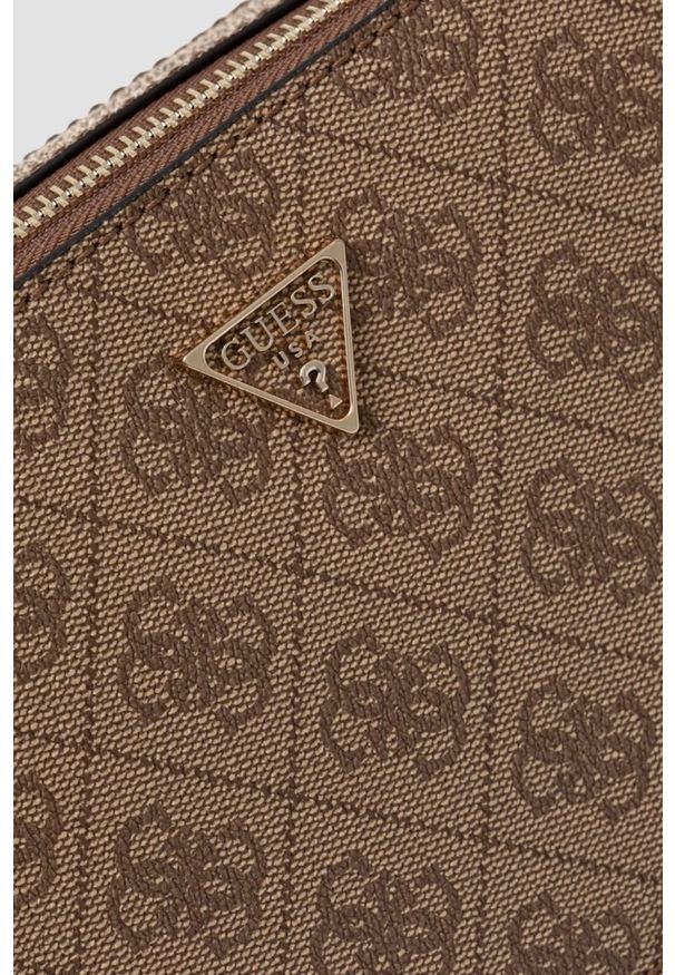 Guess - GUESS Brązowa torebka damska Noelle II. Kolor: brązowy. Materiał: skórzane
