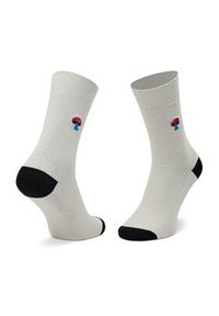 Happy-Socks - Happy Socks Skarpety wysokie damskie REMUS01-9100 Beżowy. Kolor: beżowy. Materiał: materiał