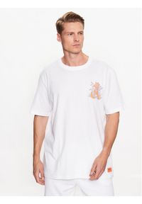Adidas - adidas T-Shirt Graphic Glide T-Shirt IB1403 Biały Loose Fit. Kolor: biały. Materiał: bawełna