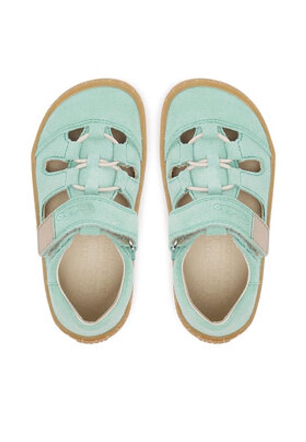 Froddo Sandały Barefoot Elastic Sandal G3150262-11 S Zielony. Kolor: zielony. Materiał: zamsz, skóra