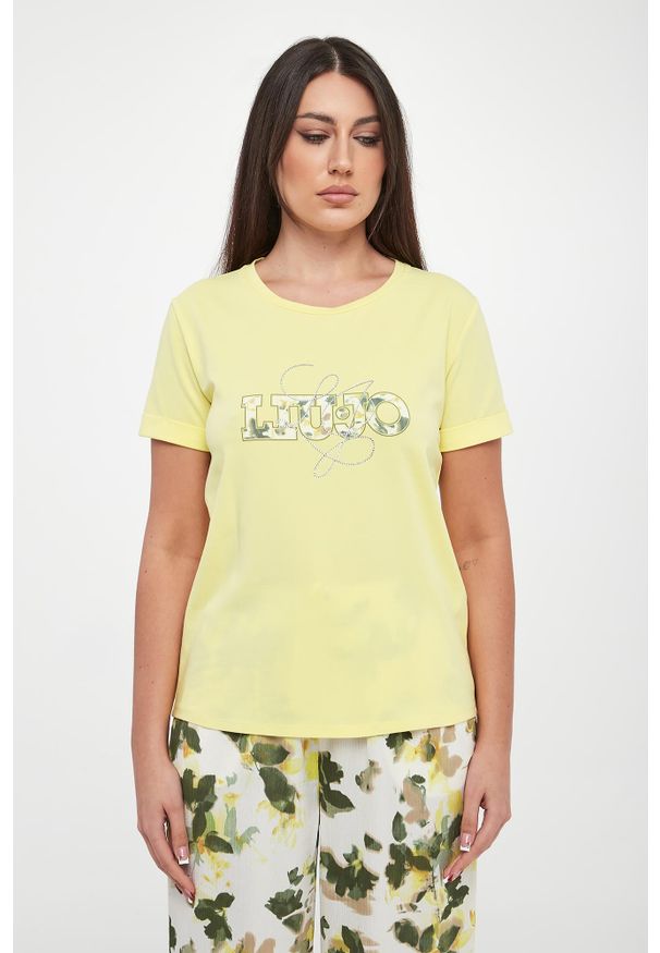 Liu Jo - T-shirt damski z logo LIU JO
