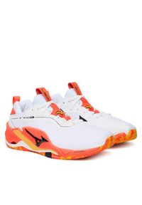 Mizuno Buty halowe Wave Stealth Neo 2 X1GA2400 Pomarańczowy. Kolor: pomarańczowy. Materiał: skóra. Model: Mizuno Wave #3