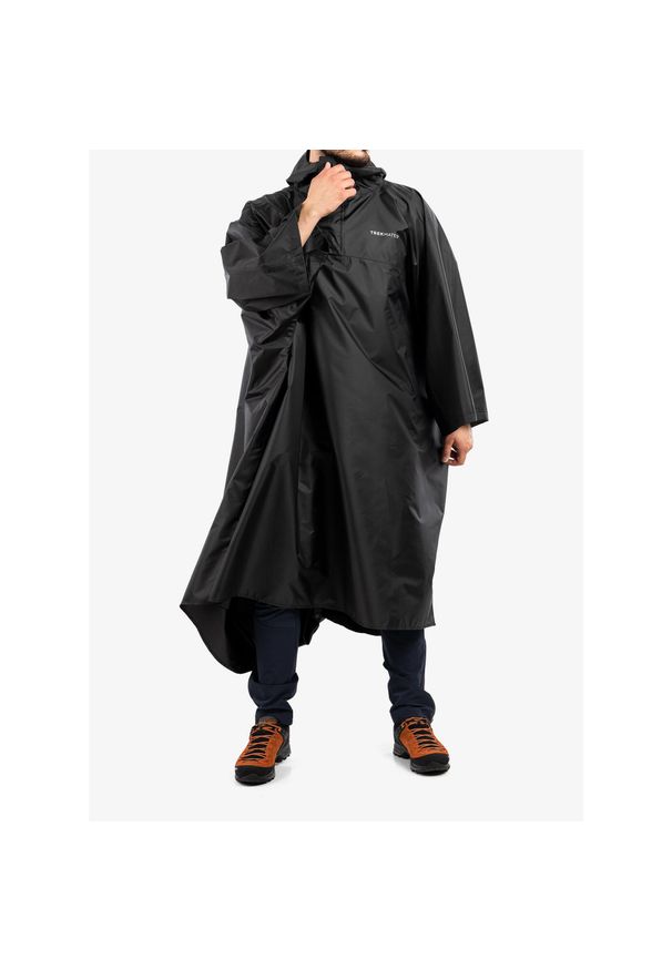 Peleryna przeciwdeszczowa Trekmates Deluxe Poncho - black. Kolor: czarny. Sport: turystyka piesza