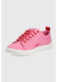 Hugo - HUGO buty Zero kolor różowy. Nosek buta: okrągły. Zapięcie: sznurówki. Kolor: różowy. Materiał: guma, włókno #4