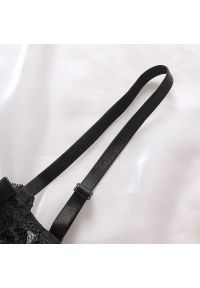 Intica - Biustonosz push-up koronkowy podkreślający dekolt Marielene. Kolor: czarny. Materiał: koronka. Rodzaj stanika: push-up. Wzór: koronka #4