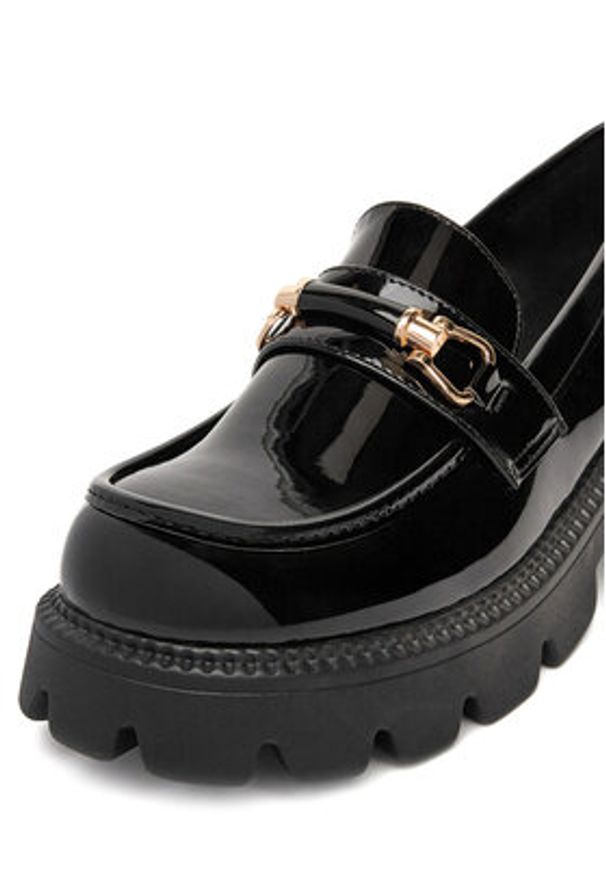 DeeZee Loafersy FBD-20306 Czarny. Kolor: czarny. Materiał: skóra