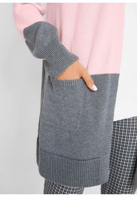 bonprix - Długi sweter rozpinany, długi rękaw. Kolor: biały. Długość rękawa: długi rękaw. Długość: długie #3