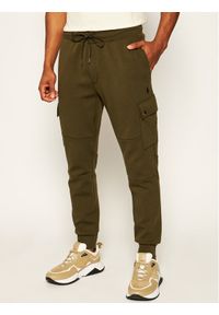 Polo Ralph Lauren Spodnie dresowe Classics 710730495006 Zielony Regular Fit. Kolor: zielony. Materiał: dresówka, syntetyk, bawełna