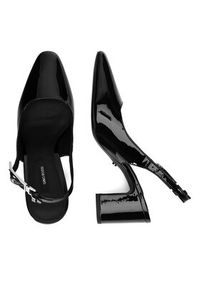 Gino Rossi - GINO ROSSI Czółenka JORDANA-115997 Czarny. Kolor: czarny. Materiał: lakier, skóra #7