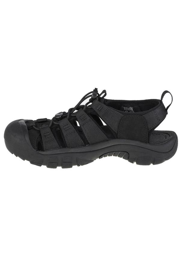 keen - Sandały męskie, Keen Newport H2. Kolor: czarny. Materiał: guma, syntetyk, tkanina, materiał