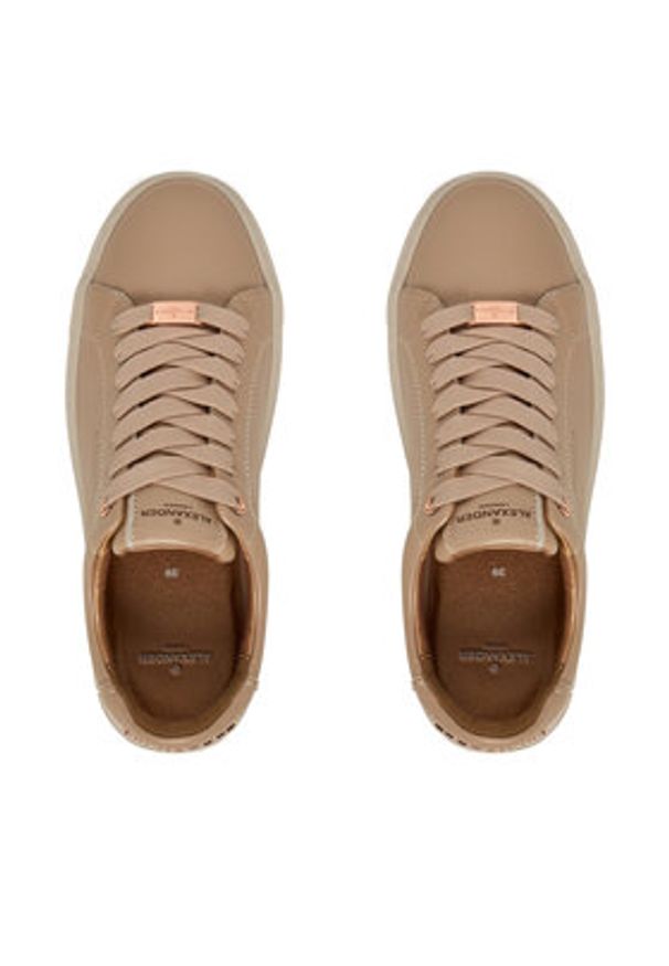 Alexander Smith Sneakersy London ALBCLHW-8012-TNU Beżowy. Kolor: beżowy. Materiał: skóra
