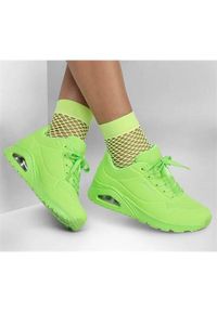 skechers - Buty do chodzenia damskie Skechers Night Shades. Zapięcie: sznurówki. Kolor: wielokolorowy, zielony. Materiał: materiał, syntetyk. Szerokość cholewki: normalna. Sport: turystyka piesza