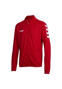 Bluza piłkarska dla dzieci Hummel Core Kids Poly Jacket. Kolor: czerwony. Sport: piłka nożna