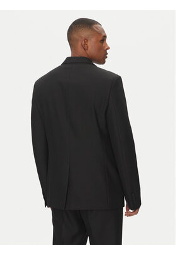 Versace Jeans Couture Marynarka 78GAQ704 Czarny Slim Fit. Kolor: czarny. Materiał: syntetyk, wiskoza