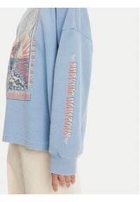 Roxy Bluza ERJKT04276 Niebieski Relaxed Fit. Kolor: niebieski. Materiał: bawełna