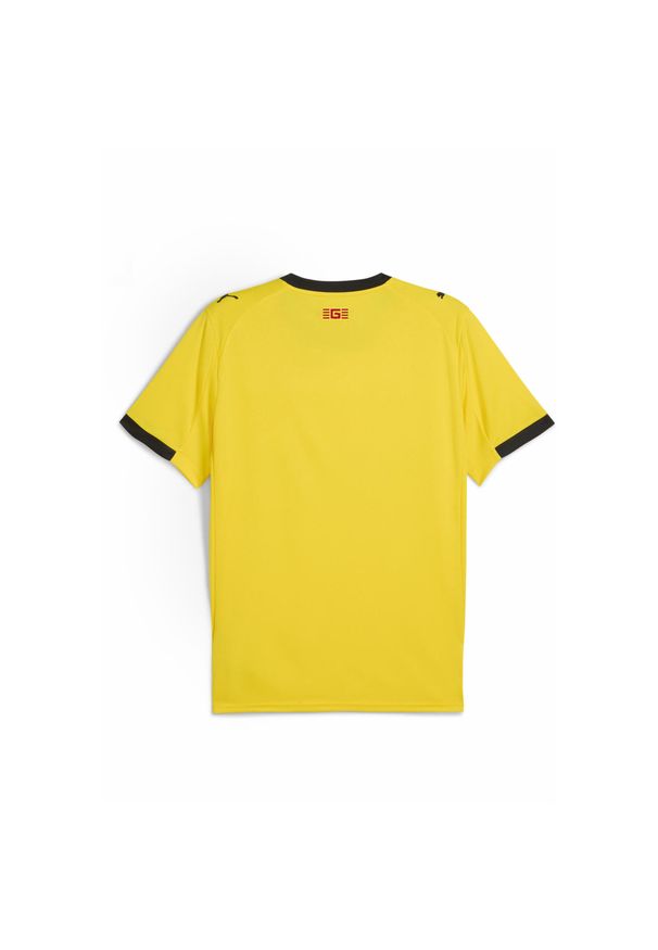 Puma - Męska koszulka wyjazdowa Girona FC 25/26 PUMA Faster Yellow Red. Kolor: czerwony, wielokolorowy, żółty. Sport: piłka nożna