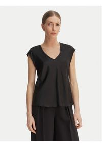 Rinascimento Bluzka CFC0127631003 Czarny Regular Fit. Kolor: czarny. Materiał: syntetyk #1