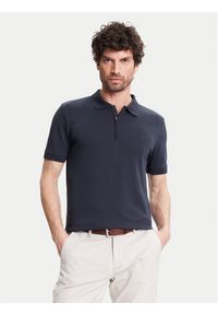 Pierre Cardin Polo C5 21455.2119 Granatowy Regular Fit. Typ kołnierza: polo. Kolor: niebieski. Materiał: bawełna