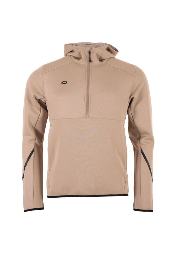 STANNO - Bluza treningowa zapinana do połowy Stanno Plaza. Kolor: beżowy. Materiał: materiał. Sport: piłka nożna
