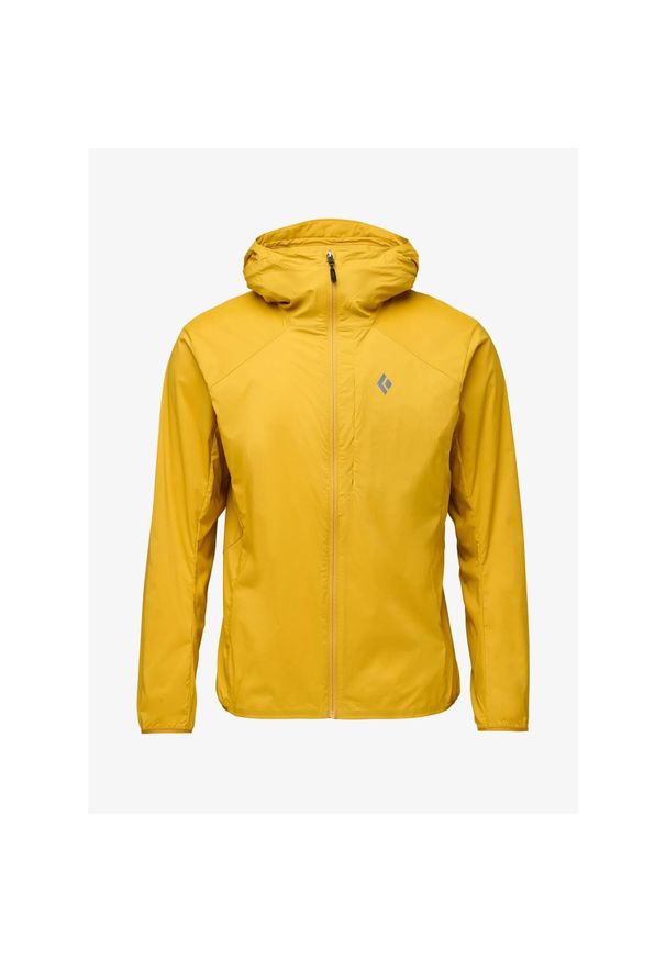 Kurtka softshell męska Black Diamond Alpine Start Hoody. Kolor: żółty. Materiał: softshell